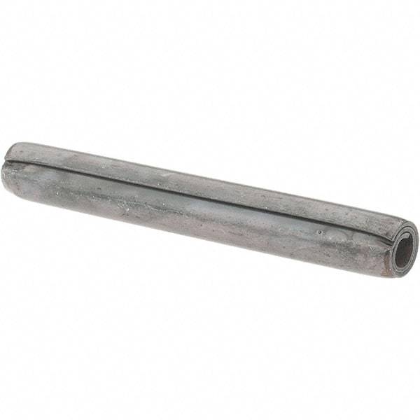 Value Collection - 3/16" Diam x 1-1/2" Long Coiled Spring Pin - Grade 1070-1090 Alloy Steel, Black Oxide Finish - All Tool & Supply