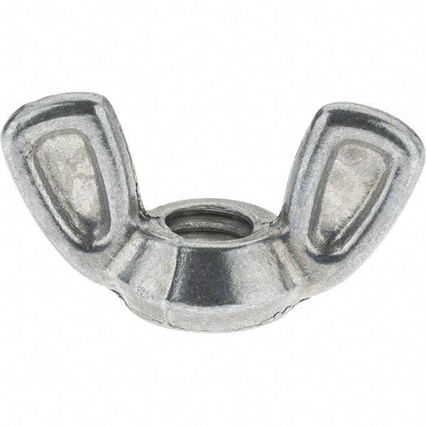 Value Collection - 5/16-18 UNC, Zinc Plated, Alloy Steel Type 1 Wing Nut - 1-7/32" Wing Span, 5/8" Wing Span - All Tool & Supply