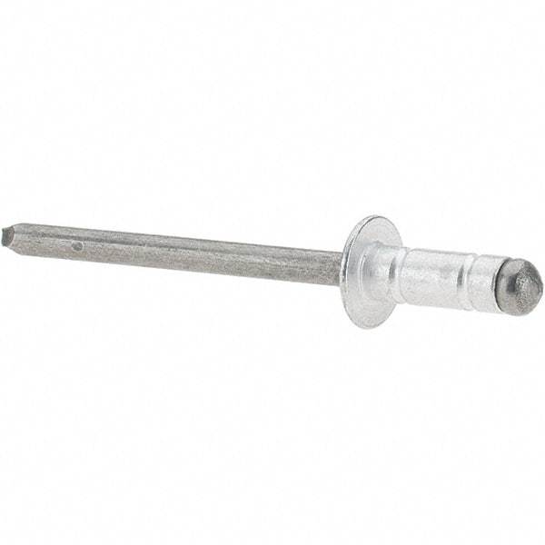 RivetKing - Dome Head Aluminum Multi Grip Blind Rivet - Steel Mandrel, 0.047" to 0.252" Grip, 0.415" Length Under Head, 5/32" Body Diam - All Tool & Supply