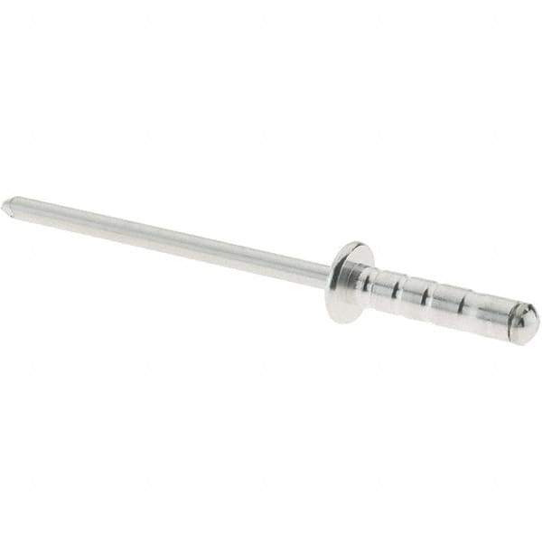 RivetKing - Dome Head Aluminum Multi Grip Blind Rivet - Steel Mandrel, 0.157" to 0.315" Grip, 0.468" Length Under Head, 1/8" Body Diam - All Tool & Supply