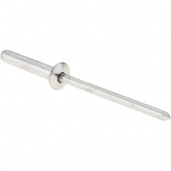 RivetKing - Size 4-8 Dome Head Aluminum Open End Blind Rivet - Aluminum Mandrel, 3/8" to 1/2" Grip, 1/8" Body Diam - All Tool & Supply