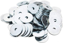 Value Collection - 1/4" Screw, Steel Fender Flat Washer - 9/32" ID x 1-1/8" OD, 1/16" Thick, Zinc-Plated Finish - All Tool & Supply