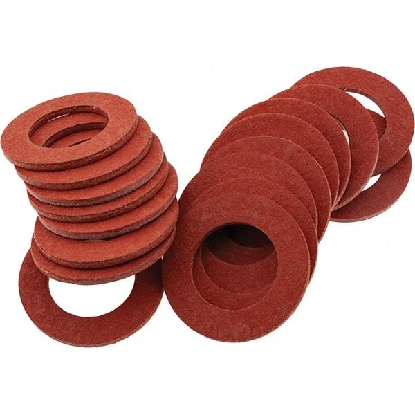 Value Collection - Vulcanized Fibre Standard Flat Washer - 0.5938" ID x 1" OD, 0.062" Thick, Plain Finish - All Tool & Supply