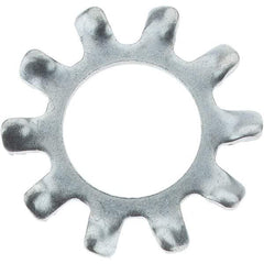 Value Collection - 1/4" Screw, Steel External Tooth Lock Washer - Zinc-Plated, Grade 2 - All Tool & Supply