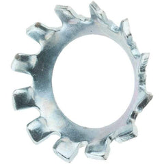 Value Collection - 1/4" Screw, Steel Countersunk External Tooth Lock Washer - Zinc-Plated, Grade 2 - All Tool & Supply