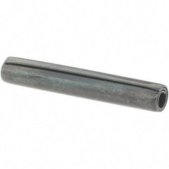 Value Collection - 5/32" Diam x 1" Long Coiled Spring Pin - Grade 1070-1090 Alloy Steel, Black Oxide Finish - All Tool & Supply