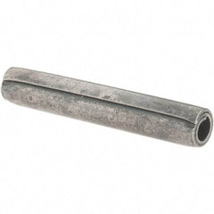 Value Collection - 7/32" Diam x 1-3/8" Long Coiled Spring Pin - Grade 1070-1090 Alloy Steel, Uncoated - All Tool & Supply