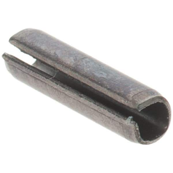 Value Collection - 1/16" Diam x 1/4" Long Slotted Spring Pin - Grade 1070-1090 Alloy Steel, Black Oxide Finish - All Tool & Supply