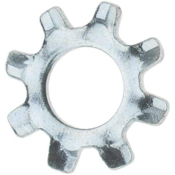 Value Collection - #4 Screw, Steel External Tooth Lock Washer - Zinc-Plated, Grade 2 - All Tool & Supply