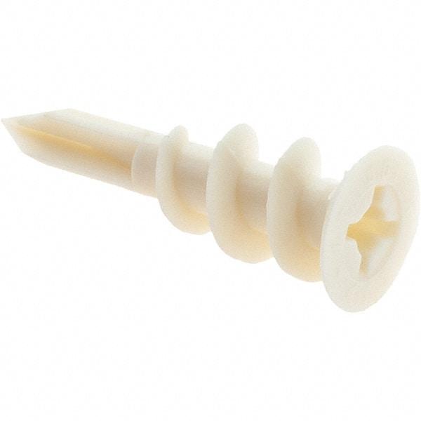 Value Collection - 3/8 to 5/8" Thick, Self Drilling Drywall & Hollow Wall Anchor - Nylon, Use with Wallboard - All Tool & Supply