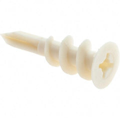 Value Collection - 3/8 to 5/8" Thick, Self Drilling Drywall & Hollow Wall Anchor - Nylon, Use with Wallboard - All Tool & Supply