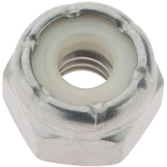 Value Collection - #12-24 UNC 18-8 Hex Lock Nut with Nylon Insert - 9/32" High - All Tool & Supply