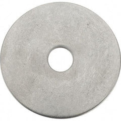 Value Collection - 3/8" Screw, Grade 18-8 Stainless Steel Fender Flat Washer - 25/64" ID x 2" OD - All Tool & Supply