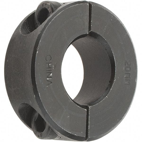 Value Collection - 20mm Bore, Steel, Two Piece Shaft Collar - 1-5/8" Outside Diam - All Tool & Supply