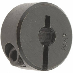 Value Collection - 4mm Bore, Steel, One Piece Clamp Collar - 11/16" Outside Diam - All Tool & Supply