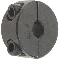 Value Collection - 3/16" Bore, Steel, Two Piece Shaft Collar - 11/16" Outside Diam, 5/16" Wide - All Tool & Supply