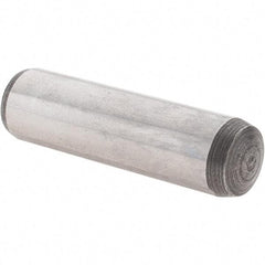 Value Collection - 10mm Diam x 36mm Pin Length Alloy Steel Dowel Pin - 1 Rounded & 1 Threaded End - All Tool & Supply