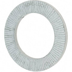 Value Collection - 1.5354" OD, Zinc Flake, Wedge Lock Washer - Grade 2, 0.9882 to 1.0039" ID - All Tool & Supply