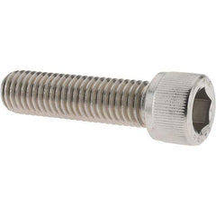 Value Collection - M12x1.75 Metric Coarse Hex Socket Drive, Socket Cap Screw - Grade 316 & Austenitic A4 Stainless Steel, Uncoated, Partially Threaded, 45mm Length Under Head - All Tool & Supply