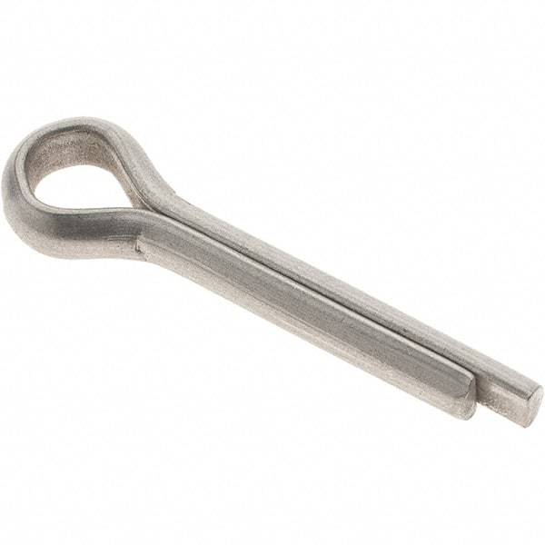 Value Collection - 3/16" Diam x 1" Long Extended Prong Cotter Pin - Grade 18-8, Uncoated, Stainless Steel - All Tool & Supply