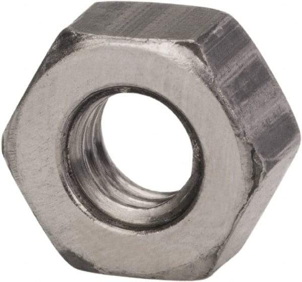 Made in USA - 5/16-18 UNC Steel Right Hand Hex Nut - 1/2" Across Flats, 0.273" High, Zinc Clear Finish - All Tool & Supply