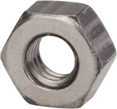 Value Collection - 9/16-12 UNC Steel Right Hand Hex Nut - 7/8" Across Flats, 0.496" High, Zinc Clear Finish - All Tool & Supply