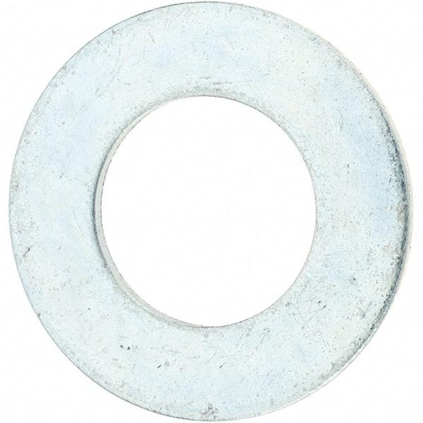 Value Collection - 1-1/2" Screw, Grade 8 Steel SAE Flat Washer - 1-5/8" ID x 3" OD, 3/16" Thick, Zinc-Plated Finish - All Tool & Supply