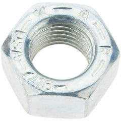 Value Collection - 7/16-20 UNF Steel Right Hand Hex Nut - 11/16" Across Flats, 3/8" High, Zinc Yellow Dichromate Finish - All Tool & Supply