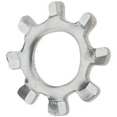 Value Collection - #4 Screw, 0.123" ID, Stainless Steel External Tooth Lock Washer - 0.26" OD, Grade 410 - All Tool & Supply