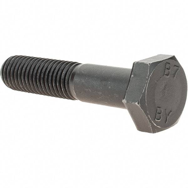 Value Collection - 5/8-11 Thread, 3" Length Under Head, Hex Head Bolt - Grade B7 Alloy Steel, Uncoated - All Tool & Supply