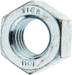 Value Collection - M14x2.00 Metric Coarse Steel Right Hand Hex Nut - 22mm Across Flats, 11mm High, Zinc-Plated Finish - All Tool & Supply