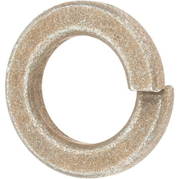 Value Collection - 5/8", 0.156" Thick Split Lock Washer - AISI 4037 Alloy Steel, Zinc Yellow Dichromate Finish, 0.628" Min ID, 0.641" Max ID, 1.073" Max OD - All Tool & Supply