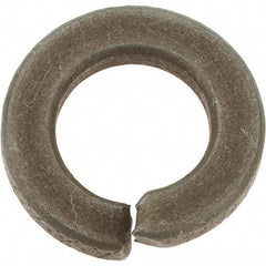 Value Collection - 7/16", 0.109" Thick Split Lock Washer - AISI 4037 Alloy Steel, Zinc Yellow Dichromate Finish, 0.44" Min ID, 0.45" Max ID, 0.776" Max OD - All Tool & Supply