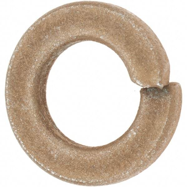 Value Collection - 3/8", 0.094" Thick Split Lock Washer - AISI 4037 Alloy Steel, Zinc Yellow Dichromate Finish, 0.377" Min ID, 0.385" Max ID, 0.68" Max OD - All Tool & Supply