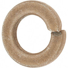 Value Collection - 3/8", 0.094" Thick Split Lock Washer - AISI 4037 Alloy Steel, Zinc Yellow Dichromate Finish, 0.377" Min ID, 0.385" Max ID, 0.68" Max OD - All Tool & Supply