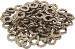 Value Collection - 1/4", 0.062" Thick Split Lock Washer - AISI 4037 Alloy Steel, Zinc Yellow Dichromate Finish, 0.252" Min ID, 0.26" Max ID, 0.487" Max OD - All Tool & Supply