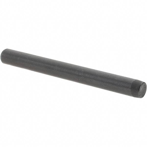 Value Collection - 1/4" Diam x 2-1/2" Pin Length Grade 8 Alloy Steel Standard Dowel Pin - Bright Finish, C 47-58 & C 60 (Surface) Hardness, 14,720 Lb (Double Shear), 7,360 Lb (Single Shear) Breaking Strength, 1 Beveled & 1 Rounded End - All Tool & Supply