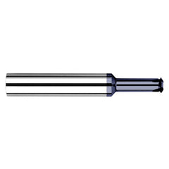 0.1600″ Cutter Diameter × 0.3750″ (3/8″) Reach Carbide Single Form #12 Thread Milling Cutter, 4 Flutes, AlTiN Coated - Exact Industrial Supply