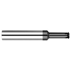 0.0540″ Cutter Diameter × 0.1250″ (1/8″) Reach Carbide Single Form #1 Thread Milling Cutter, 2 Flutes, Amorphous Diamond Coated - Exact Industrial Supply