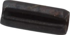 Made in USA - 3/32" Diam x 1/4" Long Slotted Spring Pin - Grade 1070-1090 Alloy Steel, Black Oxide Finish - All Tool & Supply