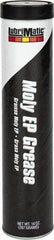 LubriMatic - 14 oz Cartridge w/ Moly Extreme Pressure Grease - Gray, Extreme Pressure, 360°F Max Temp, NLGIG 1-1/2, - All Tool & Supply