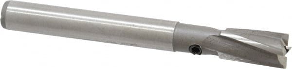 Made in USA - 9/32" Diam, 1/4" Shank, Diam, 4 Flutes, Straight Shank, Interchangeable Pilot Counterbore - All Tool & Supply