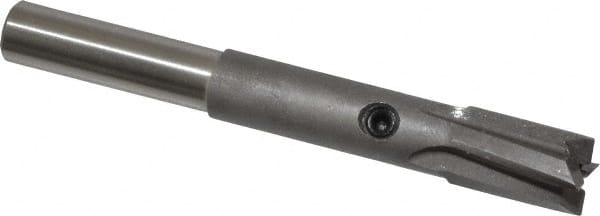 Made in USA - 5/16" Diam, 1/4" Shank, Diam, 4 Flutes, Straight Shank, Interchangeable Pilot Counterbore - All Tool & Supply