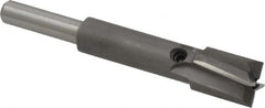 Made in USA - 15/32" Diam, 1/4" Shank, Diam, 4 Flutes, Straight Shank, Interchangeable Pilot Counterbore - All Tool & Supply