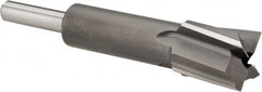 Made in USA - 11/16" Diam, 1/4" Shank, Diam, 4 Flutes, Straight Shank, Interchangeable Pilot Counterbore - All Tool & Supply