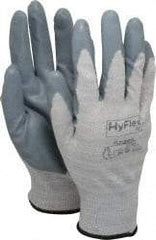 Ansell - Size XL (10) Nitrile Coated X-Static Yarn General Protection Work Gloves - For Static Control, Palm & Fingers Coated, Knit Wrist Cuff, Full Fingered, Gray, Paired - All Tool & Supply