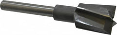 Made in USA - 1-5/16" Diam, 1/2" Shank, Diam, 4 Flutes, Straight Shank, Interchangeable Pilot Counterbore - All Tool & Supply