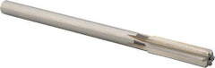 Union Butterfield - 1/2" High Speed Steel 6 Flute Chucking Reamer - Straight Flute, 0.4355" Straight Shank, 2" Flute Length, 8" OAL - All Tool & Supply