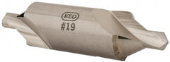 Keo - #19 Bell Cut 60° Incl Angle High Speed Steel Combo Drill & Countersink - All Tool & Supply