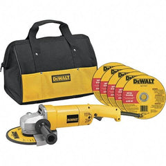 DeWALT - 7" Wheel Diam, 8,000 RPM, Corded Angle & Disc Grinder - 5/8-11 Spindle, 120 Volts, 13 Amps - All Tool & Supply